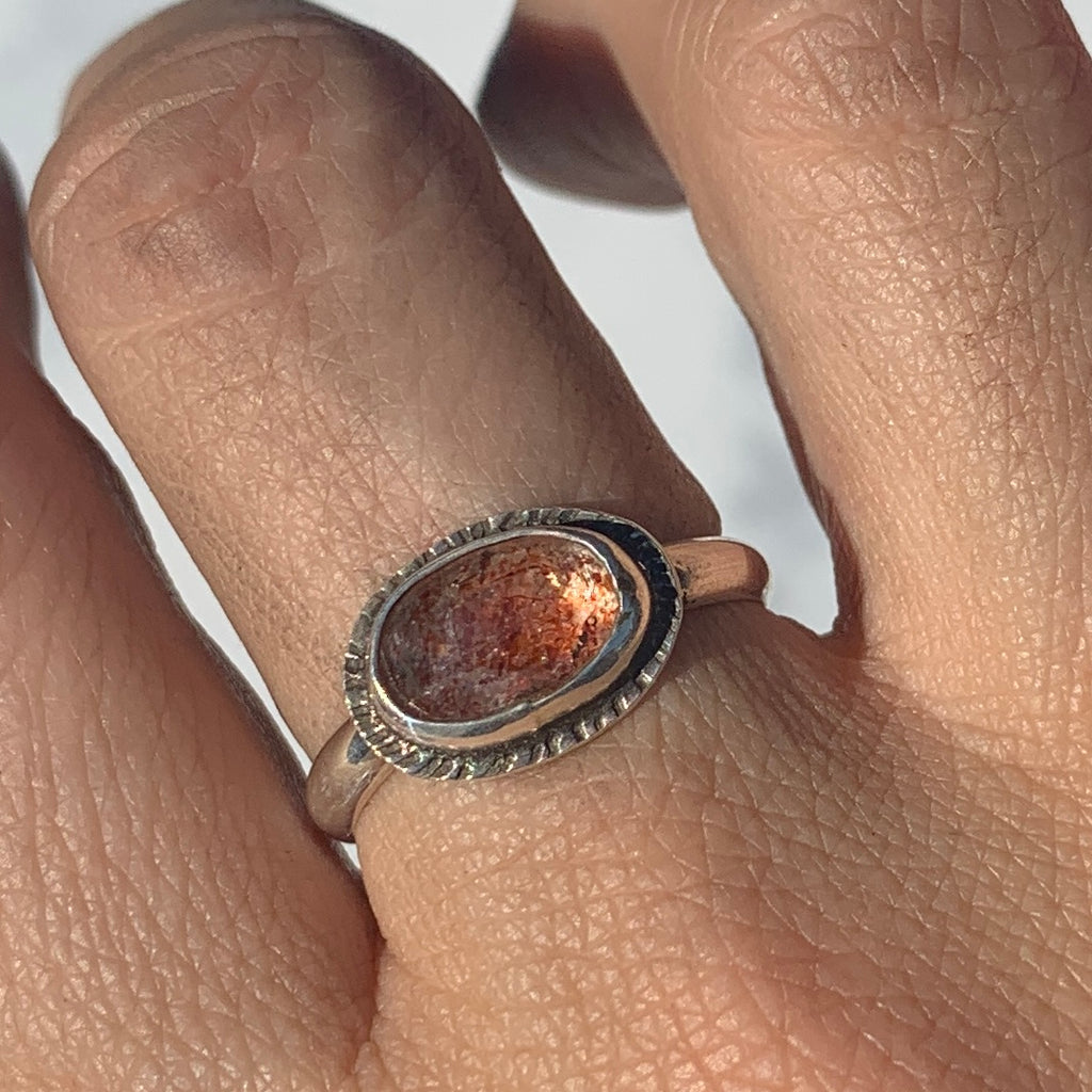 Sunstone Sparkle Ring