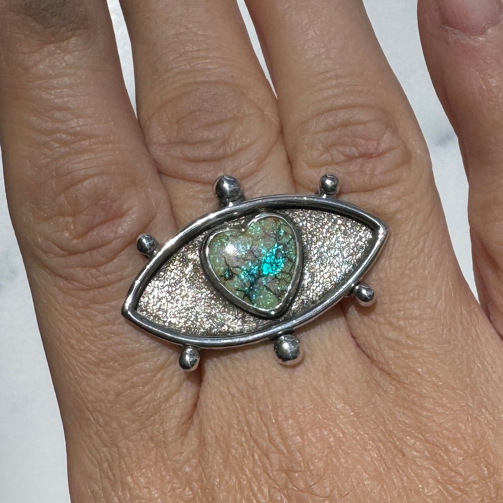 Sterling Opal Lovefool Ring