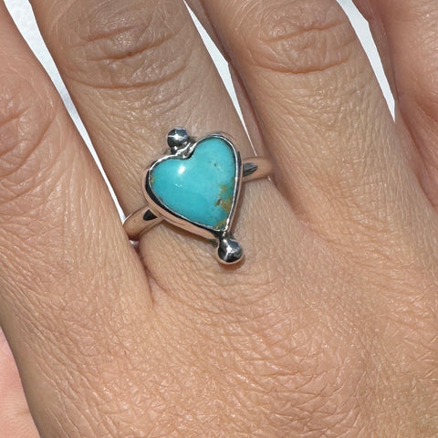 I Heart Turquoise Ring (Mini)