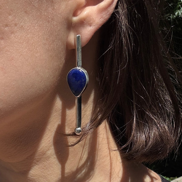 Lapis Lazuli Pendulum Studs