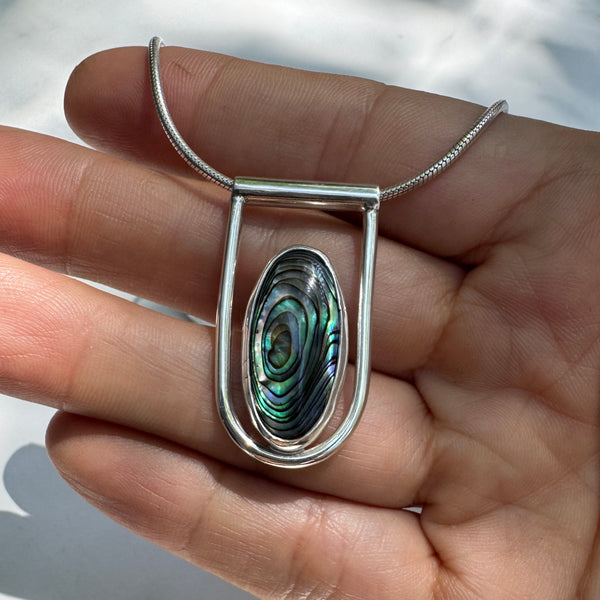 Modernist Abalone Pendant