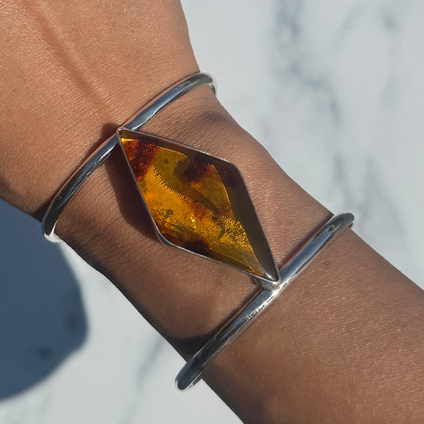 Baltic Amber Statement Cuff