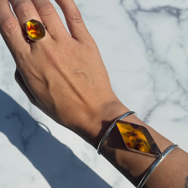 Baltic Amber Statement Cuff