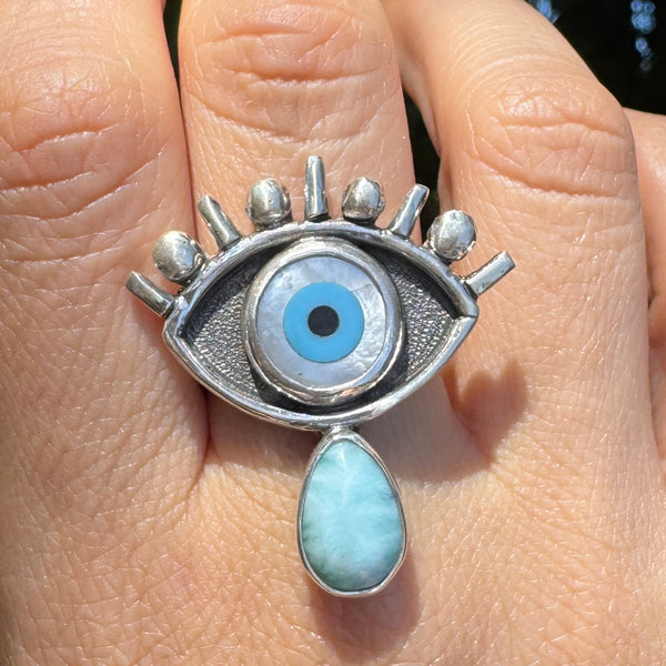 Evil Eye Crybaby With Larimar