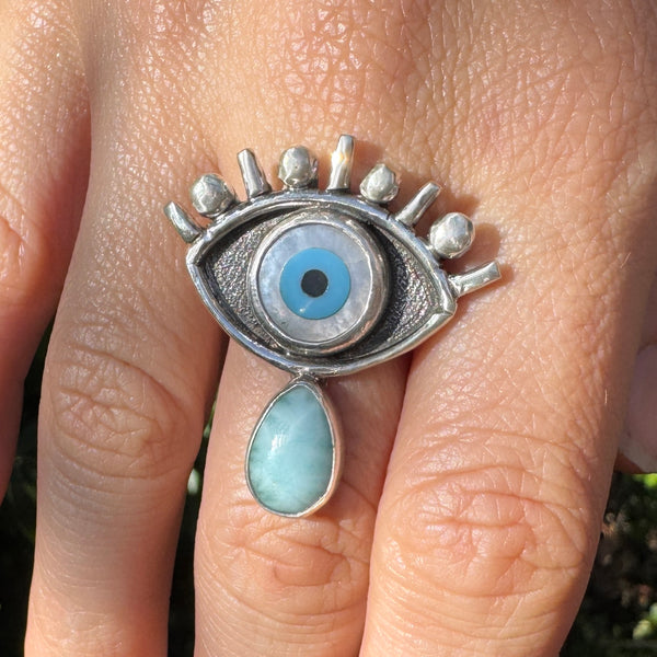 Evil Eye Crybaby With Larimar
