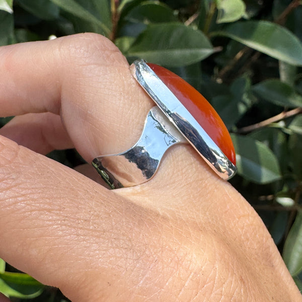 Harmony Carnelian Ring (Fits like size 8.75)