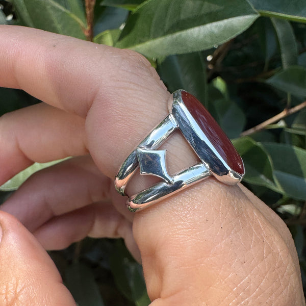 Daybreak Carnelian Ring (fits like size 7.75)