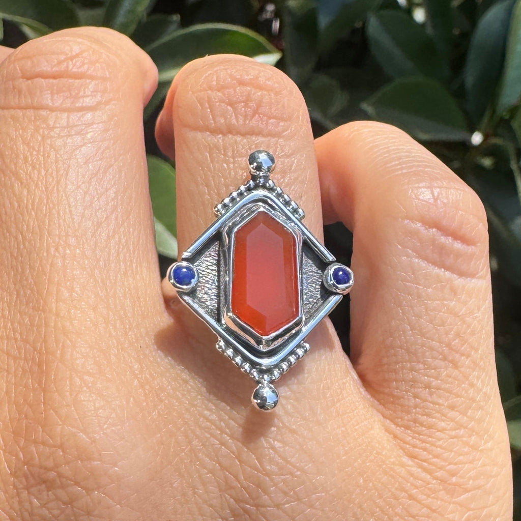 Temple Carnelian Ring (Size 7.5)