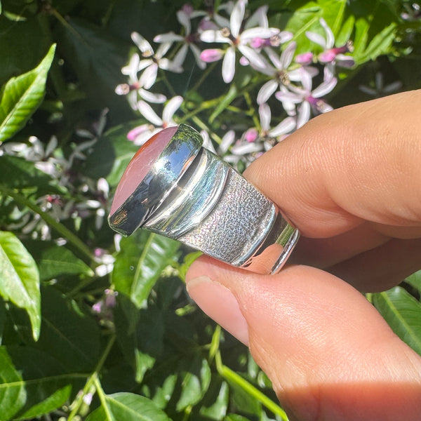 Carnelian Wide Band Ring (fits like size 7)