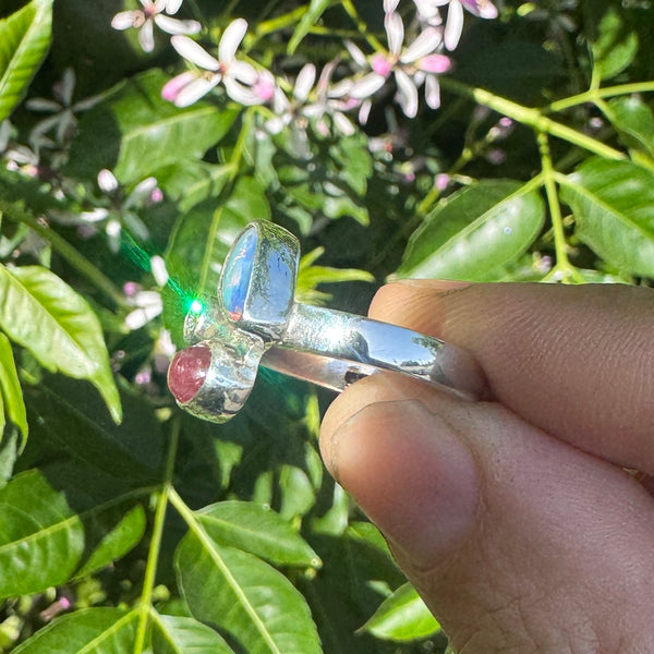 Gemstone Cluster Ring (size 7.25)
