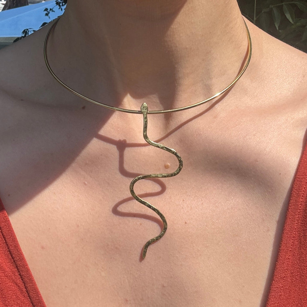 Brass Serpent Collar (Medium)