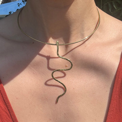 Brass Serpent Collar (Medium)