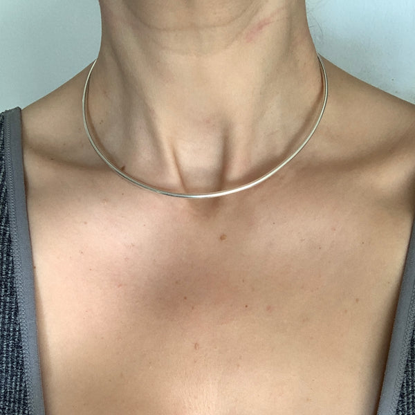 Sterling Silver Wire Choker