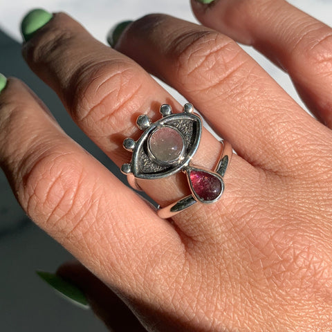 Crybaby Ring with Pink Tourmaline