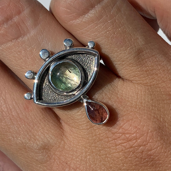 Crybaby Ring with Tourmaline