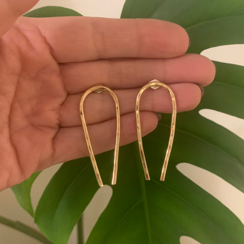 Gold Filled Arch Earrings