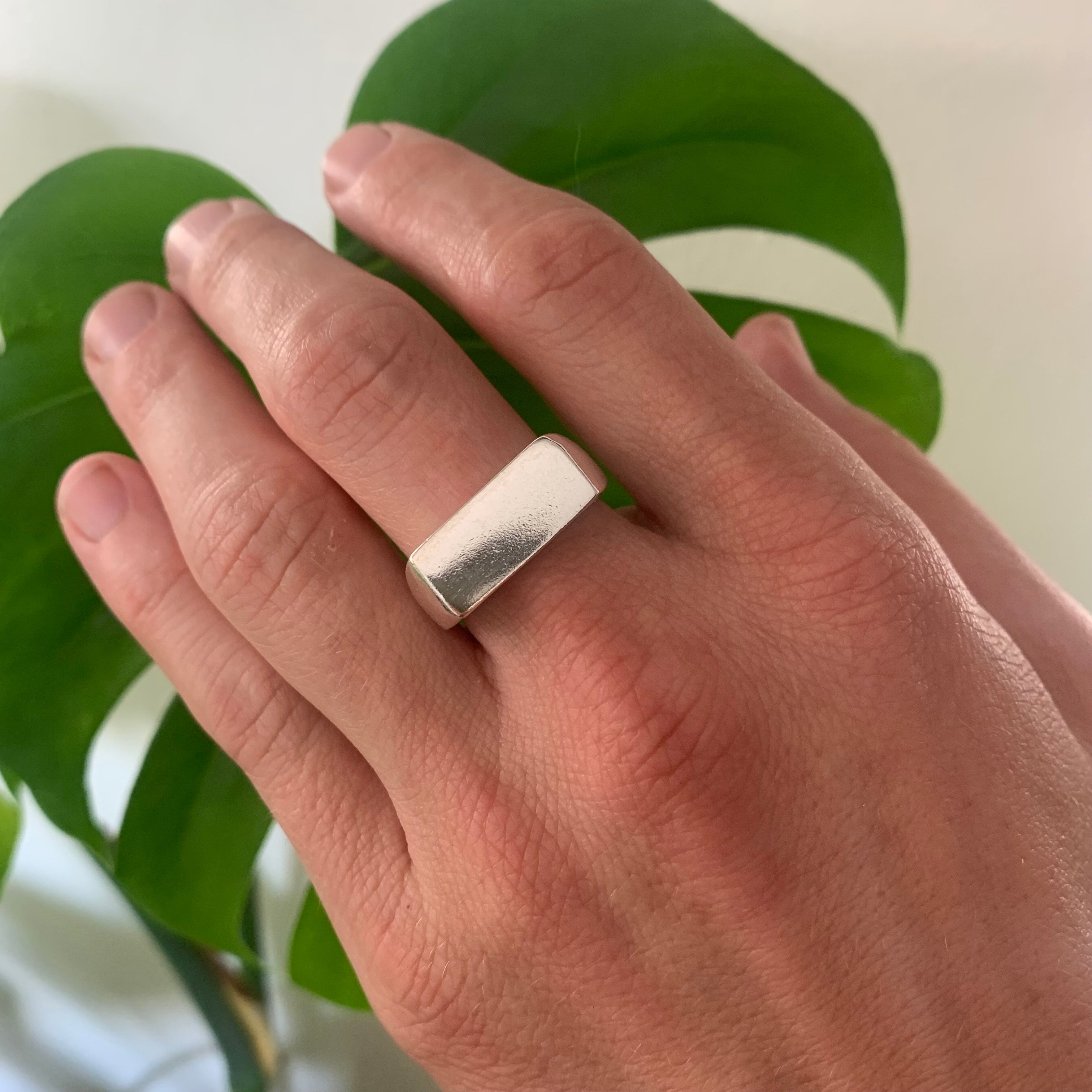 Rectangle Signet Ring – Niko Beth Jewelry