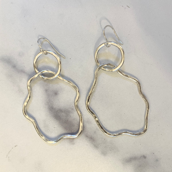 *Made to order* Sterling Silver Squiggle Earrings